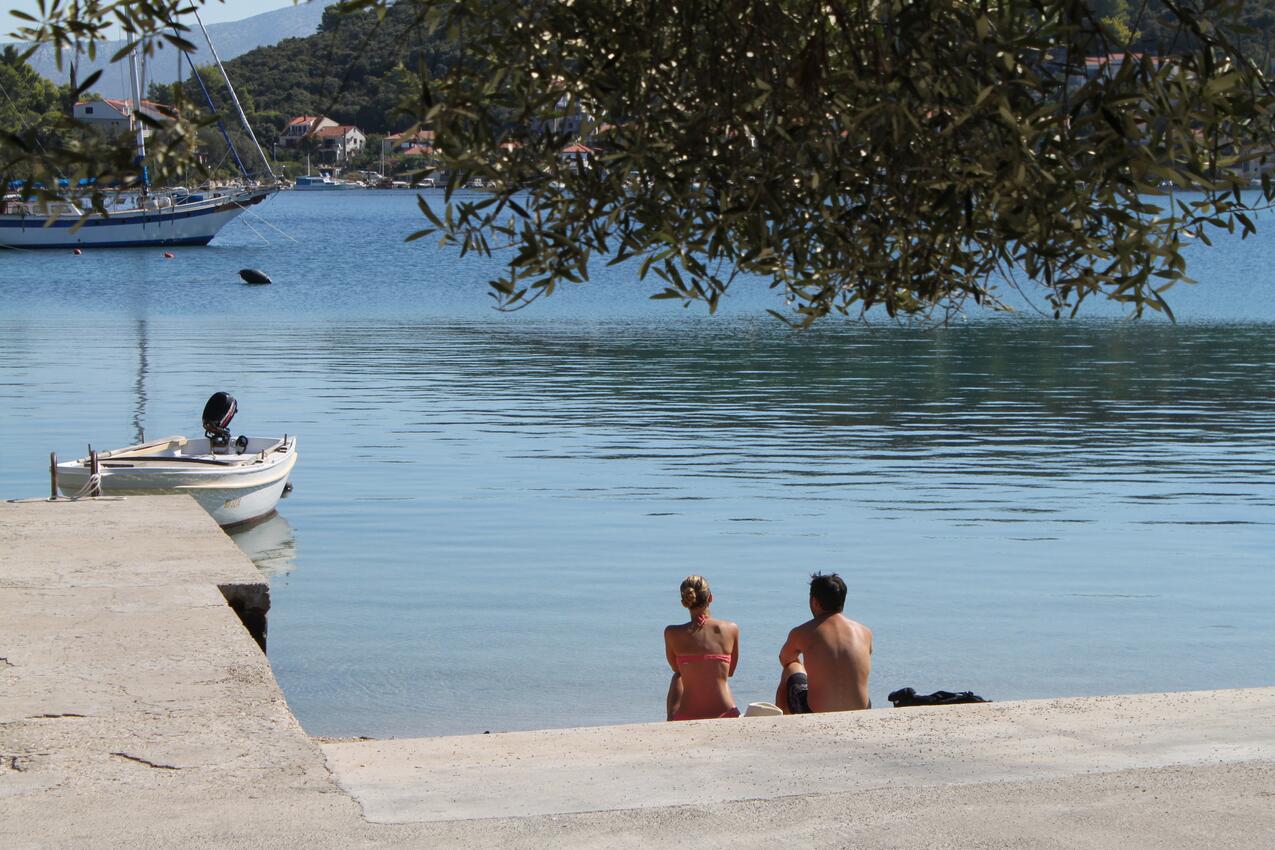 La spiaggia più vicina - Casa accanto al mare per famiglia con bambini Zrnovska Banja, Curzola - Korčula