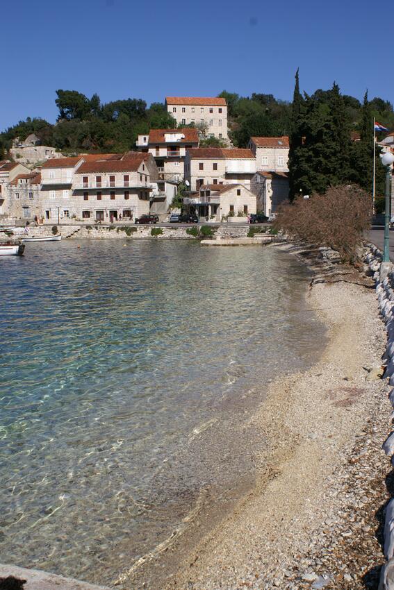 La spiaggia più vicina - Appartamenti e camere accanto al mare Racischie - Račišće, Curzola - Korčula