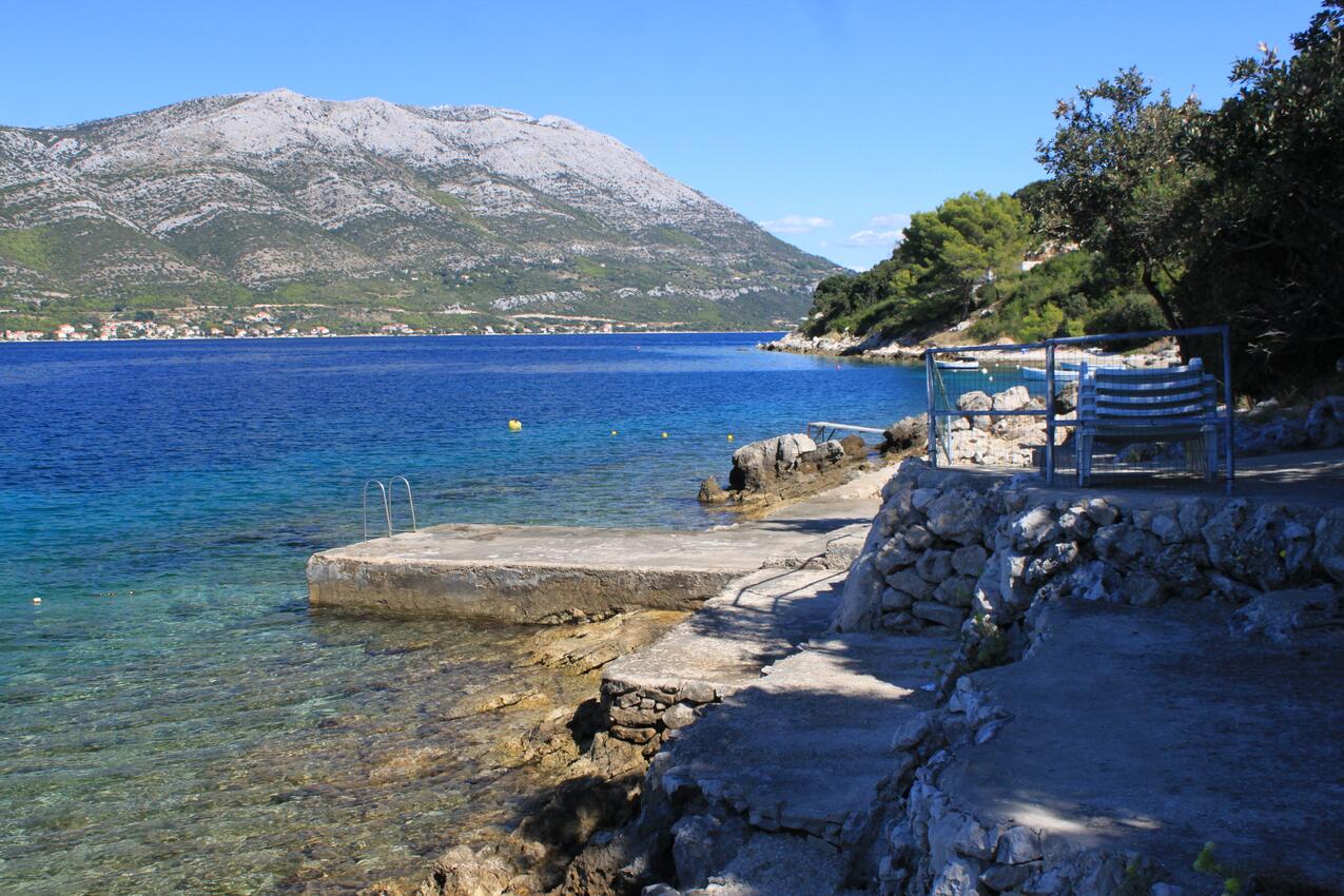 Nächster Strand - Ferienwohnungen am Meer Tri Zala, Korcula