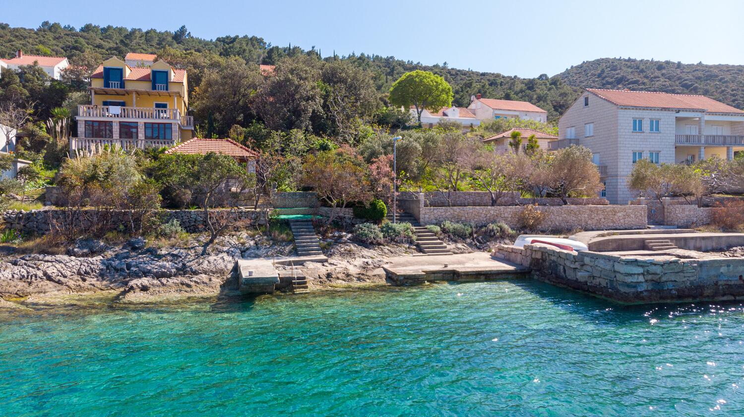 Nächster Strand - Ferienwohnungen am Meer Tri Zala, Korcula
