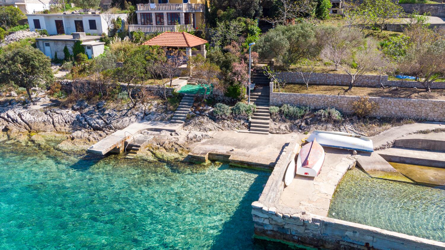 Nächster Strand - Ferienwohnungen am Meer Tri Zala, Korcula