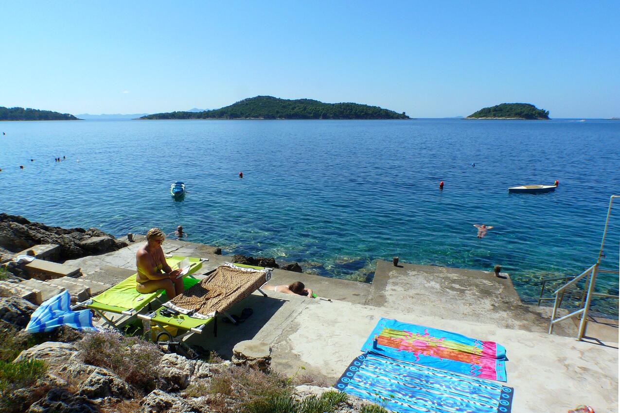 Nächster Strand - Ferienwohnungen am Meer Prizba, Korcula