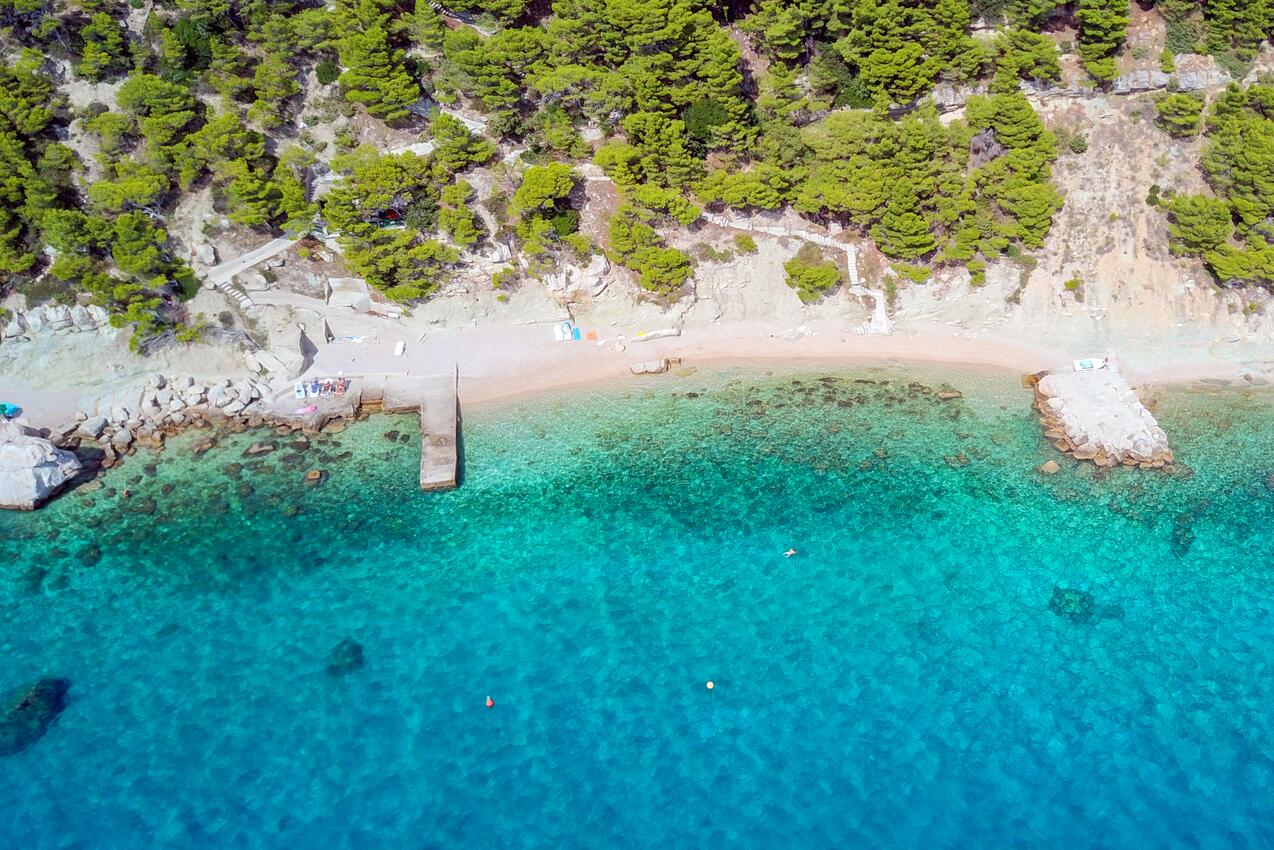 La spiaggia più vicina - Appartamenti accanto al mare Marussici - Marušići, Almissa - Omiš