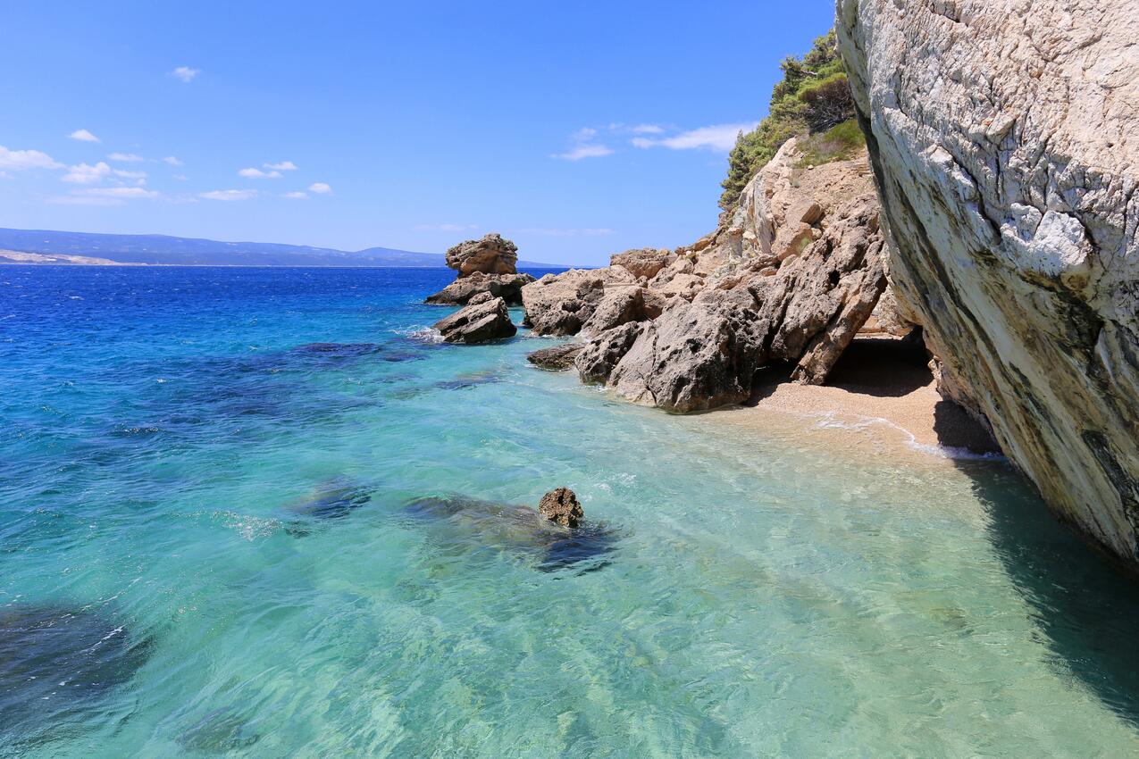 La spiaggia più vicina - Appartamenti accanto al mare Marussici - Marušići, Almissa - Omiš