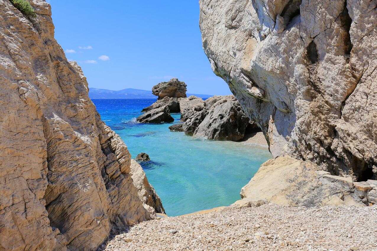 La spiaggia più vicina - Appartamenti accanto al mare Marussici - Marušići, Almissa - Omiš