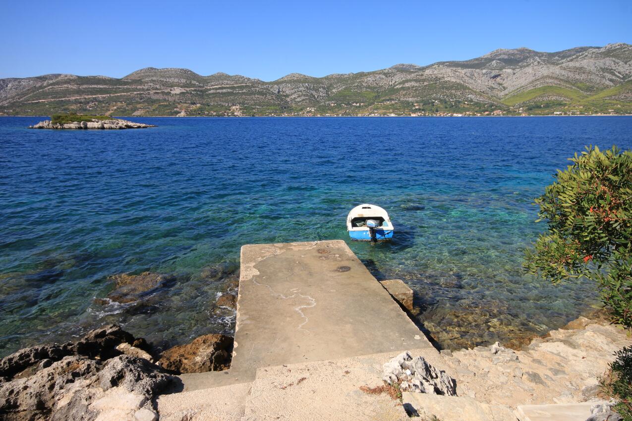 La spiaggia più vicina - Appartamenti accanto al mare con piscina Tri Zala, Curzola - Korčula