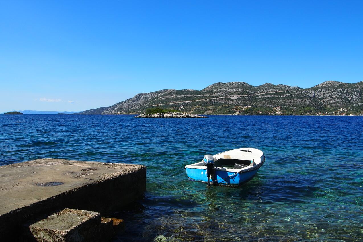 La spiaggia più vicina - Appartamenti accanto al mare con piscina Tri Zala, Curzola - Korčula