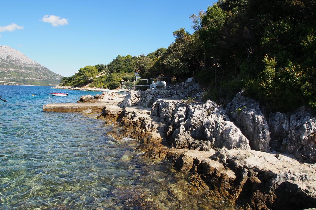 La spiaggia più vicina - Appartamenti accanto al mare con piscina Tri Zala, Curzola - Korčula