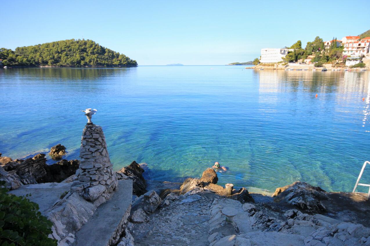 Nächster Strand - Ferienwohnungen am Meer Brna, Korcula