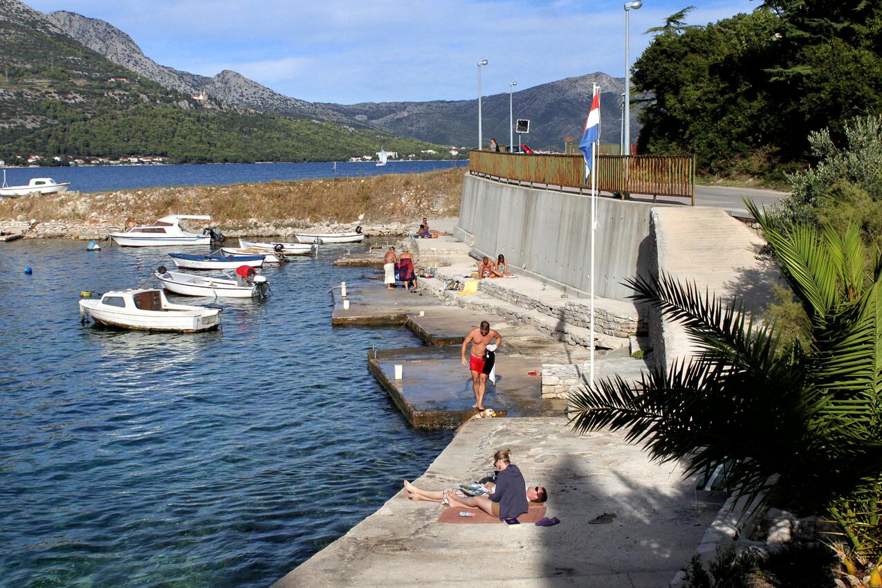 Legközelebbi strand - Apartmanok a tenger mellett Medvinjak, Korcula