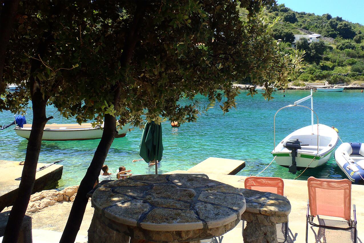 Nächster Strand - Ferienwohnungen am Meer Bucht Kalebova Luka, Rogoznica
