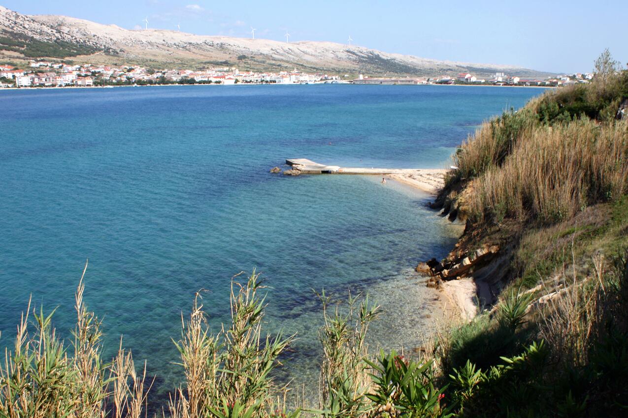 La spiaggia più vicina - Appartamenti con piscina Pago - Pag
