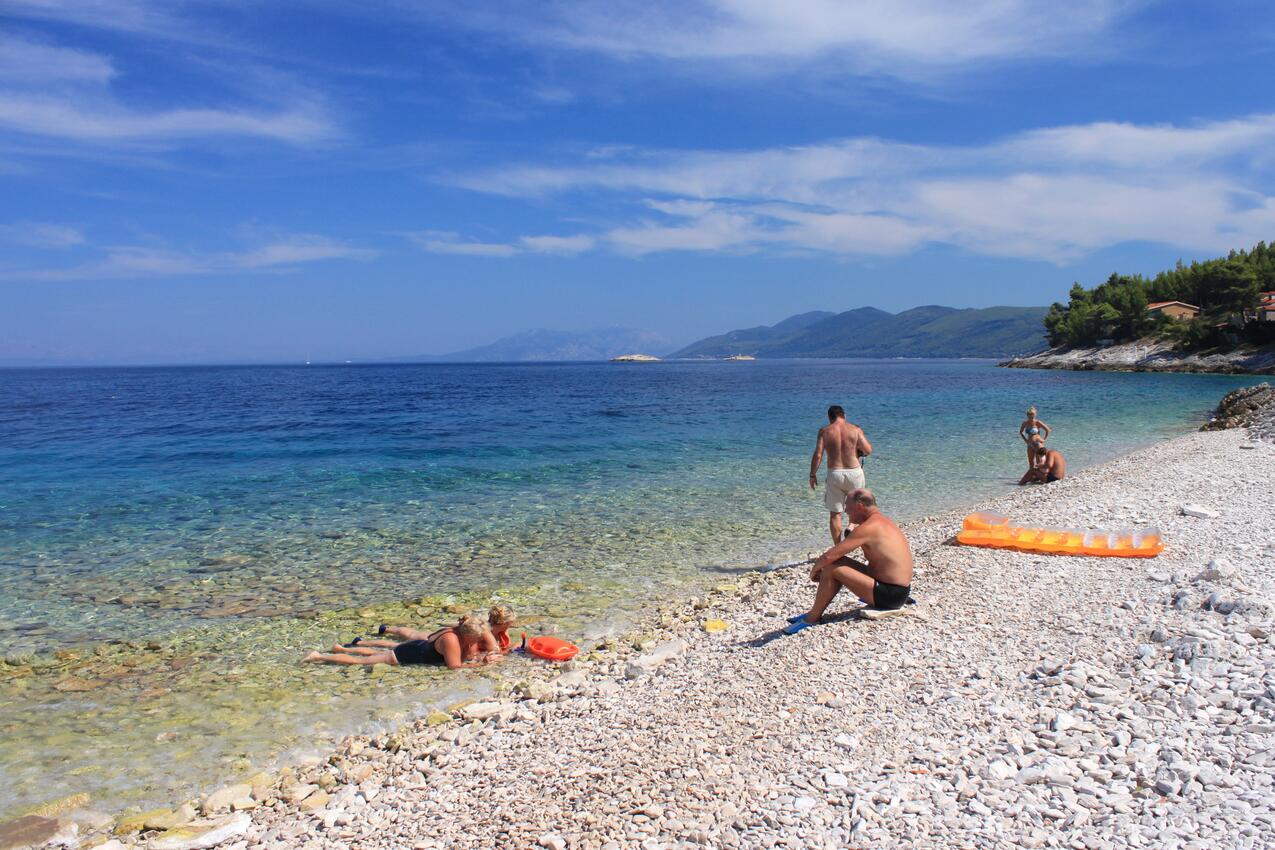 Nächster Strand - Ferienwohnungen am Meer Prigradica, Korcula