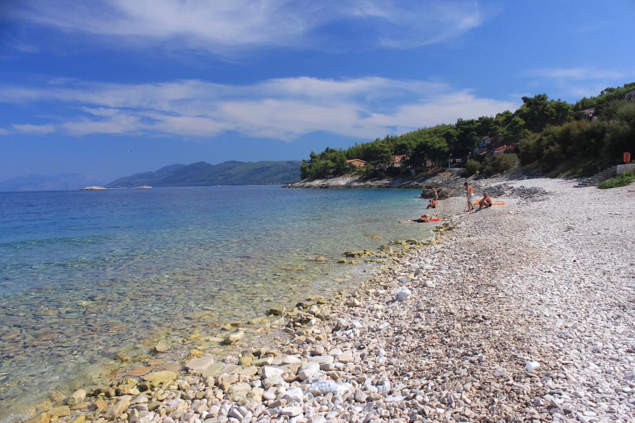 Nächster Strand - Ferienwohnungen am Meer Prigradica, Korcula