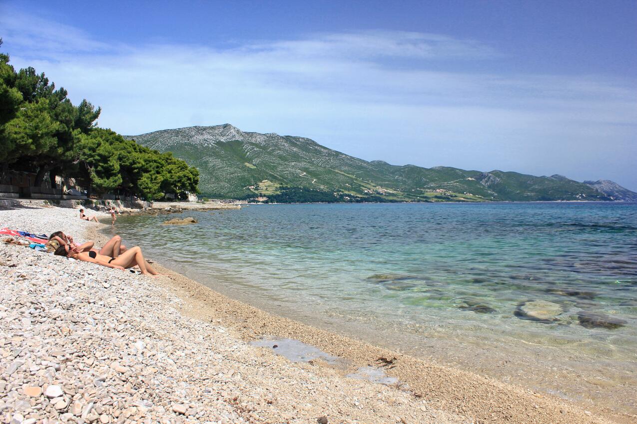 Nächster Strand - Ferienwohnungen am Meer Orebic, Peljesac
