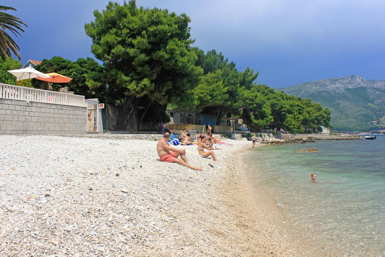 Nächster Strand - Ferienwohnungen am Meer Orebic, Peljesac