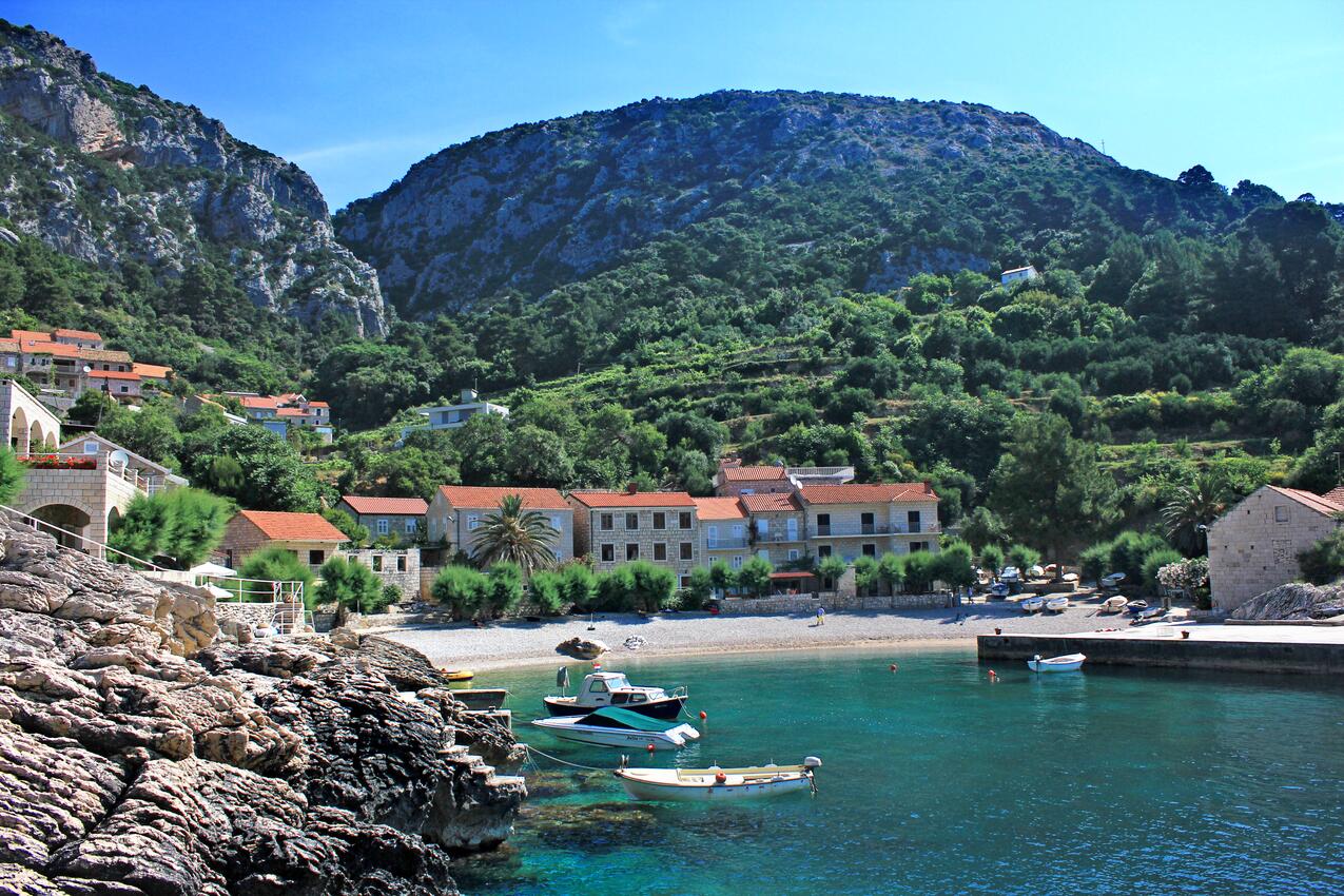 La spiaggia più vicina - Casa vacanze accanto al mare Podobuce, Sabbioncello - Pelješac