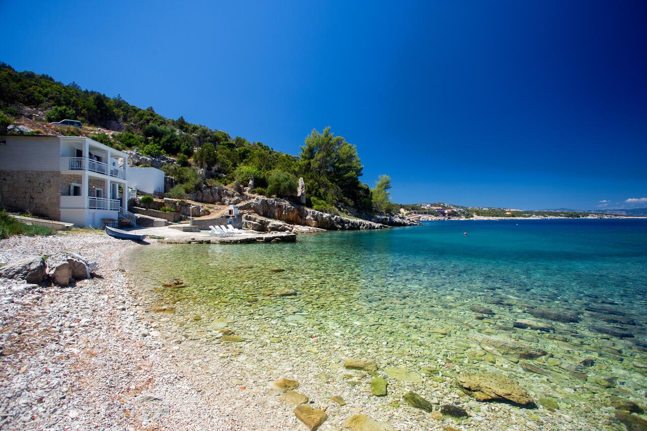 La spiaggia più vicina - Casa accanto al mare per famiglia con bambini Baia Pokrivenik, Lesina - Hvar