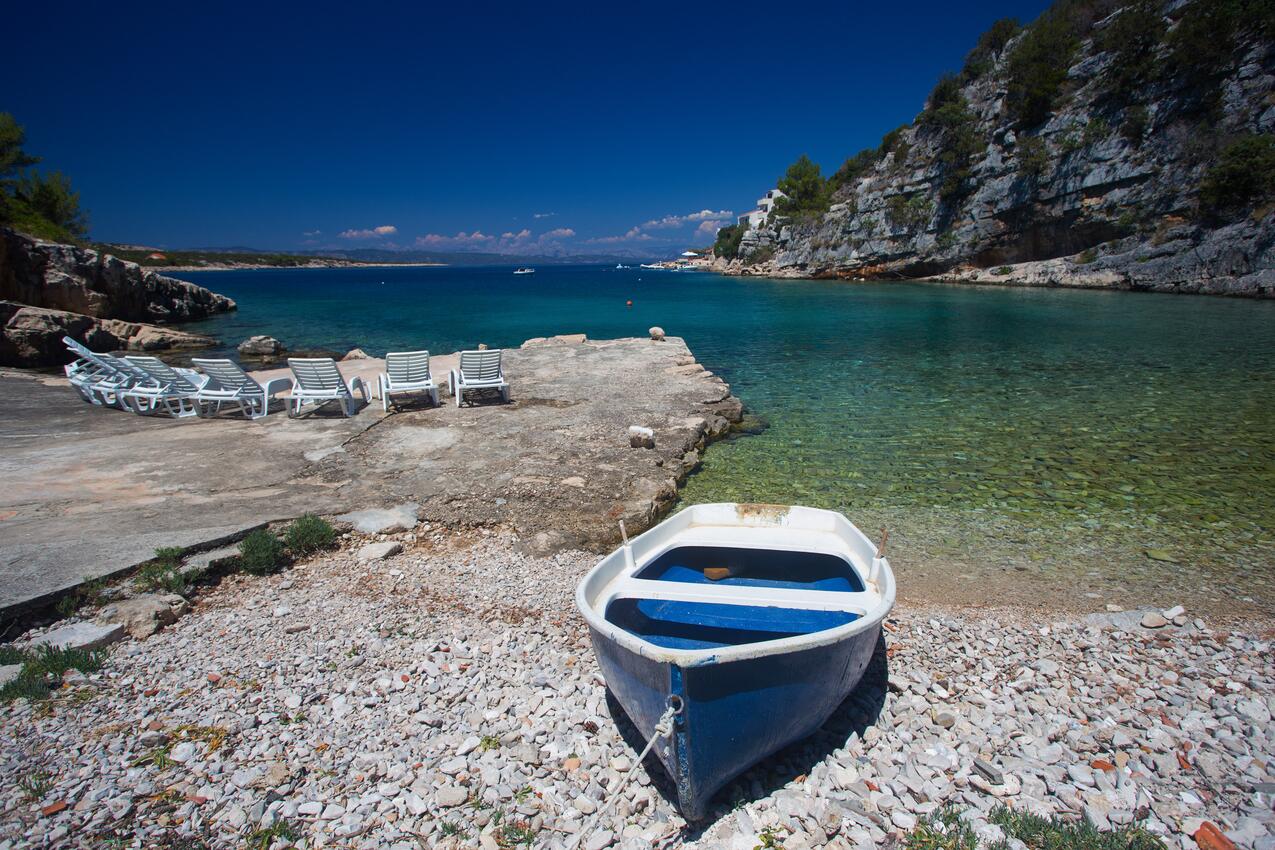 La spiaggia più vicina - Casa accanto al mare per famiglia con bambini Baia Pokrivenik, Lesina - Hvar