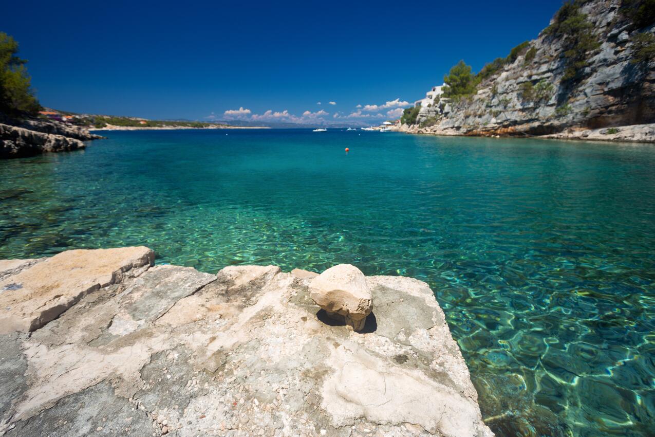 La spiaggia più vicina - Casa accanto al mare per famiglia con bambini Baia Pokrivenik, Lesina - Hvar