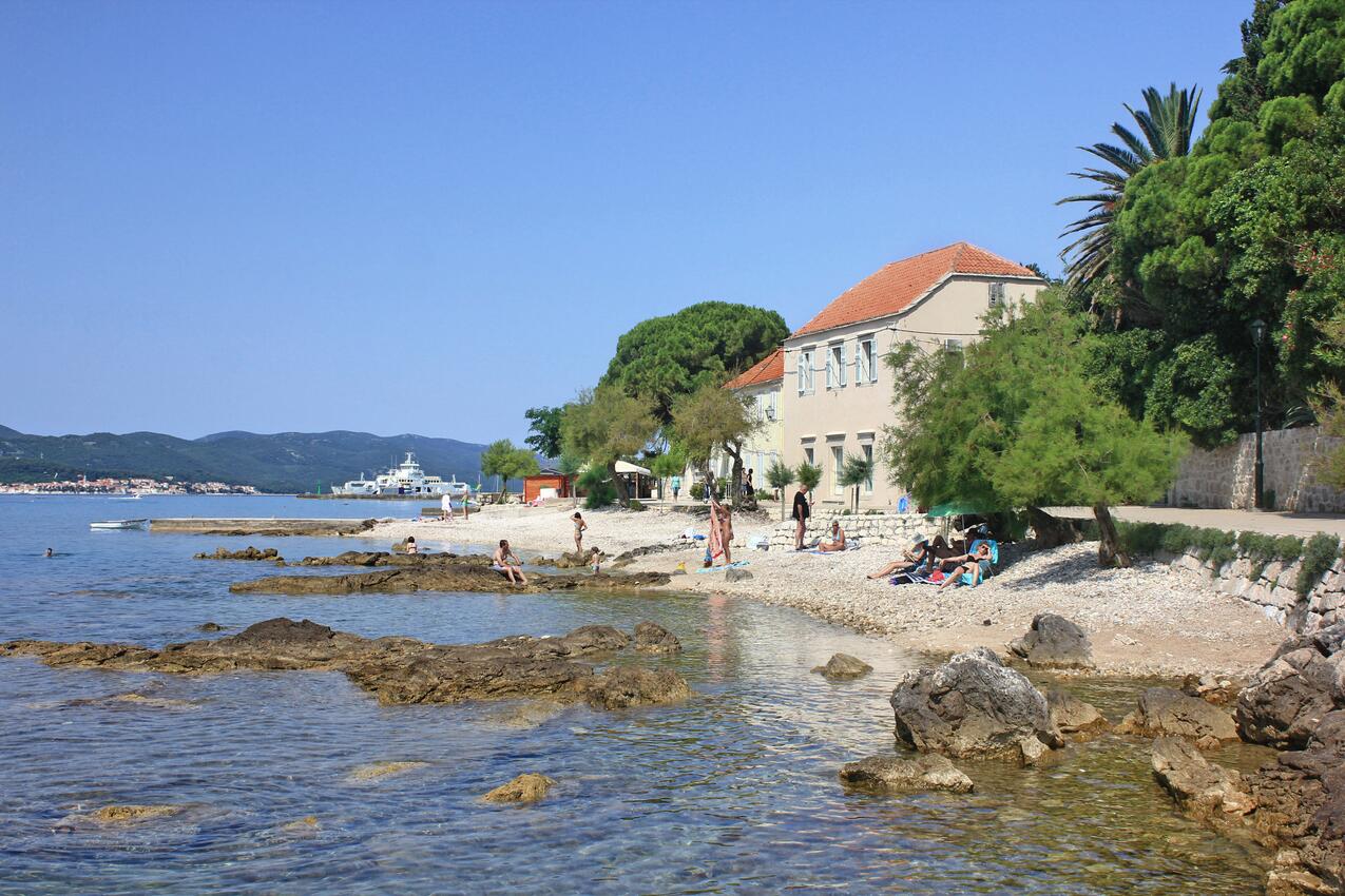 Nearest beach - Apartments with parking spaces Orebić, Pelješac