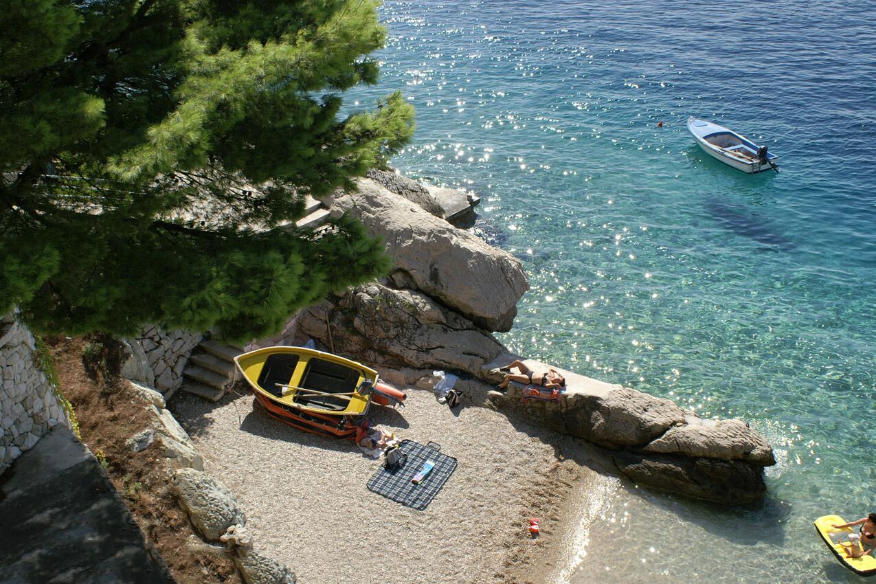 Nejbližší pláž - Apartmány u moře Pisak, Omiš