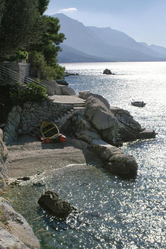 Nejbližší pláž - Apartmány u moře Pisak, Omiš