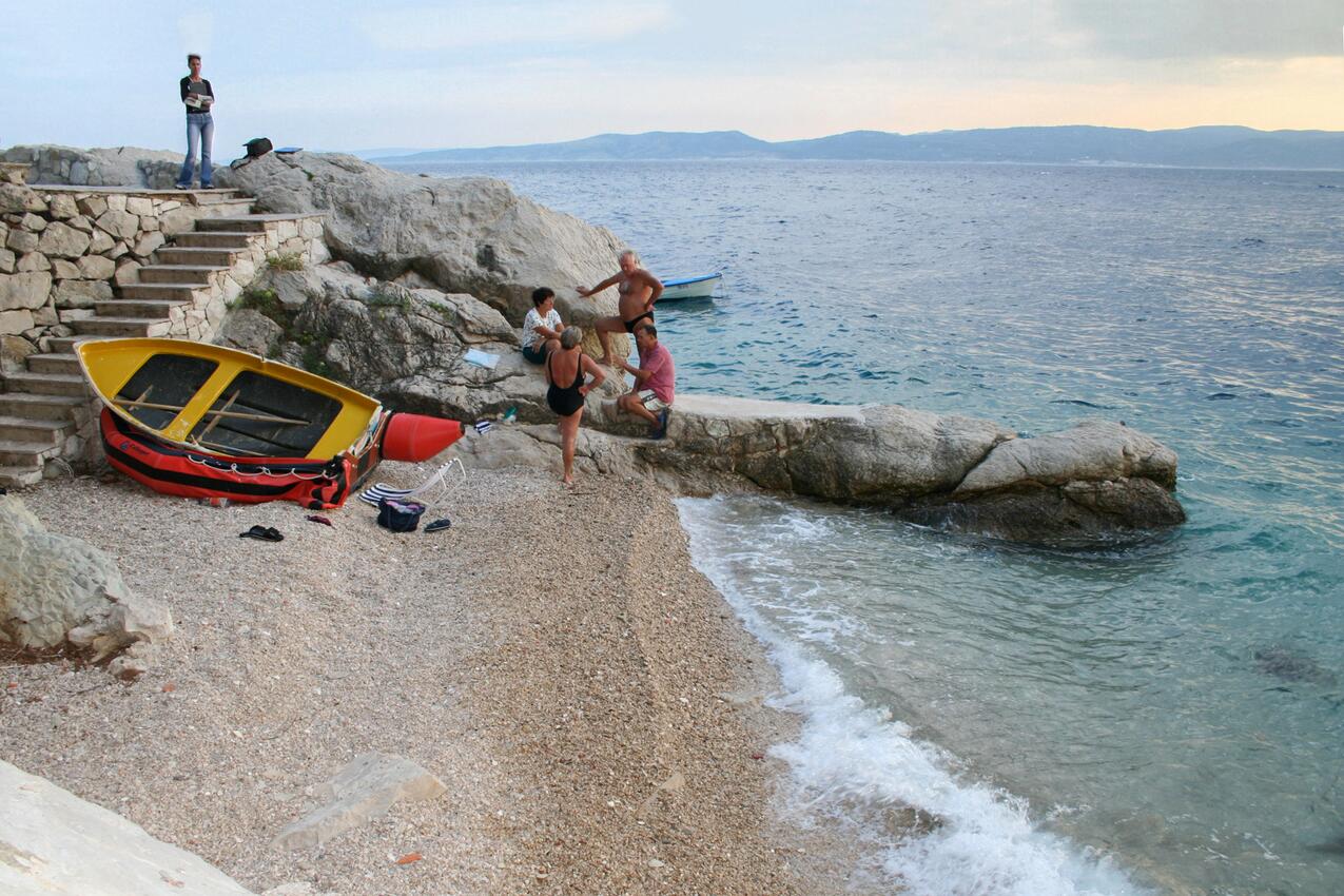 Nejbližší pláž - Apartmány u moře Pisak, Omiš