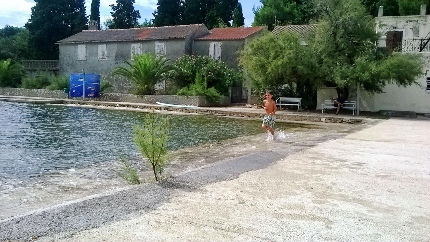 La spiaggia più vicina - Casa vacanze accanto al mare Lukoran, Ugliano - Ugljan