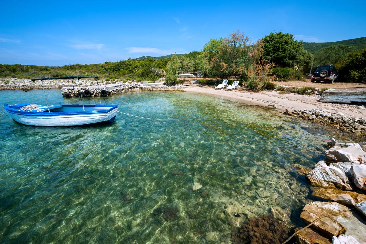 La spiaggia più vicina - Casa dei pescatori accanto al mare Baia Zuborovica, Pasman