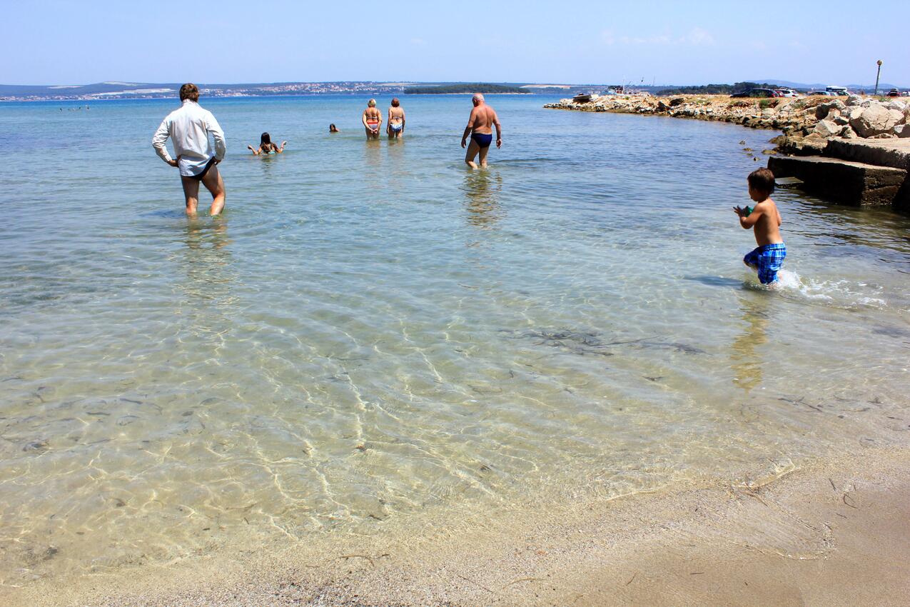 Najbliža plaža - Apartmani uz more Tkon, Pašman