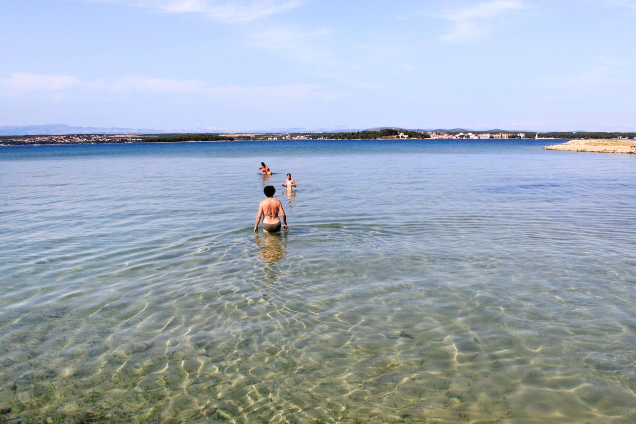 Najbliža plaža - Apartmani uz more Tkon, Pašman