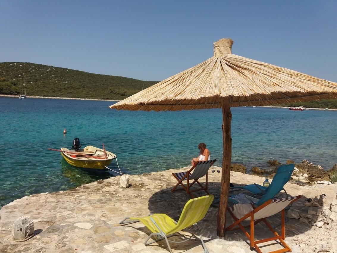 Nächster Strand - Fischerhaus am Meer Bucht Zincena, Pasman