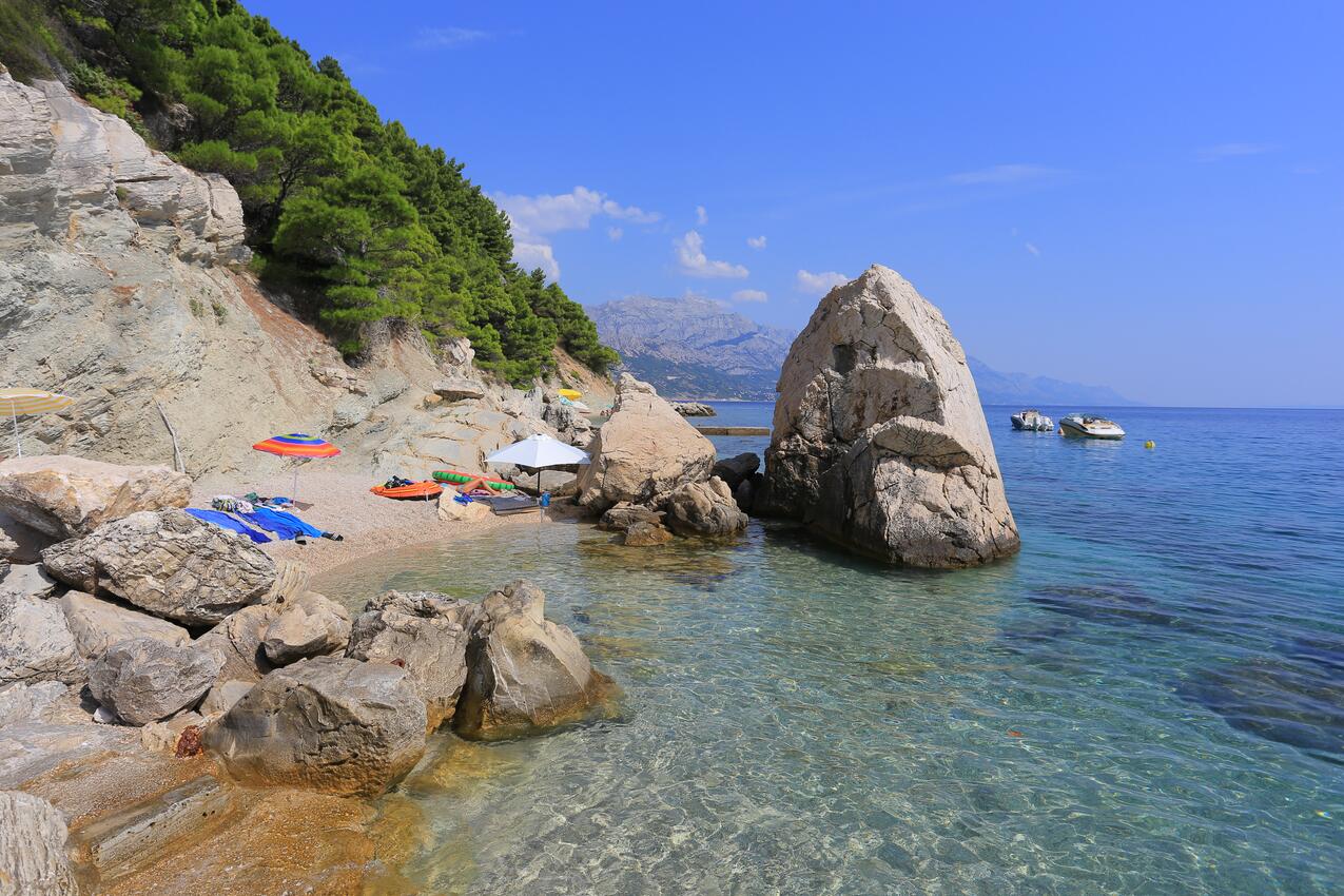 La spiaggia più vicina - Casa vacanze accanto al mare Marussici - Marušići, Almissa - Omiš