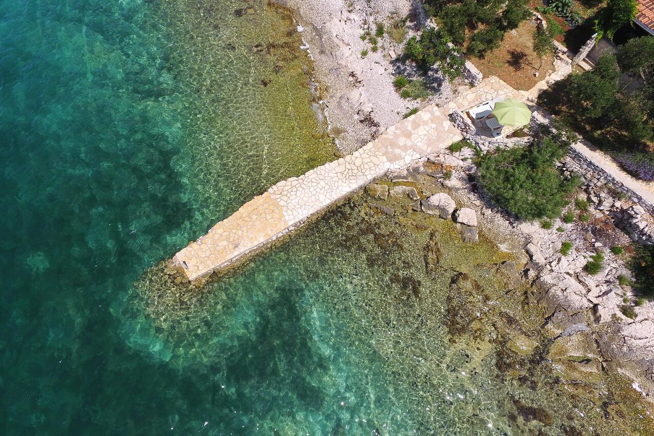 Legközelebbi strand - Halászkunyhó nyaraláshoz a tenger mellett Öböl Donje More, Pasman
