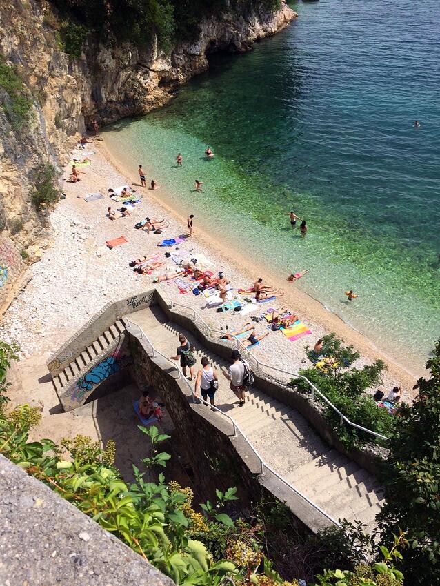 La spiaggia più vicina - Appartamenti con Internet Fiume - Rijeka