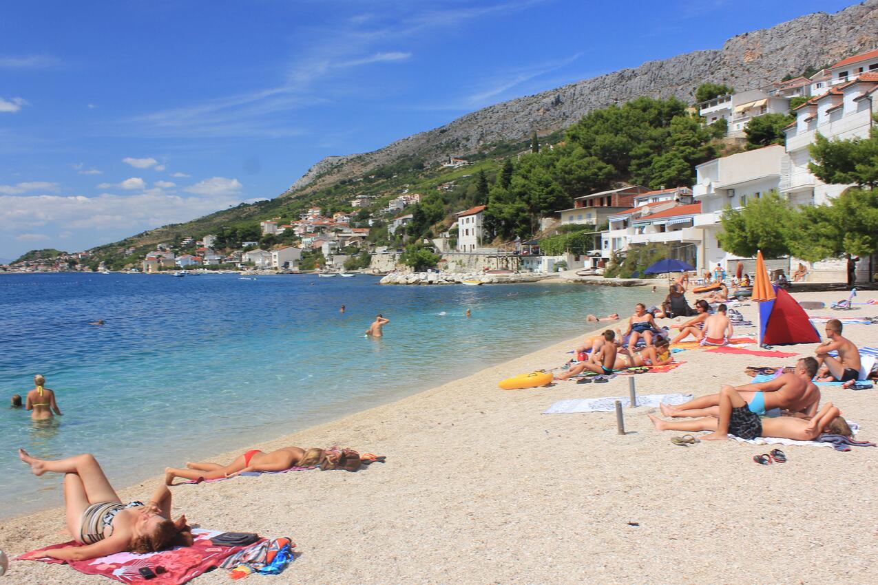 Najbliža plaža - Apartmani uz more Sumpetar, Omiš