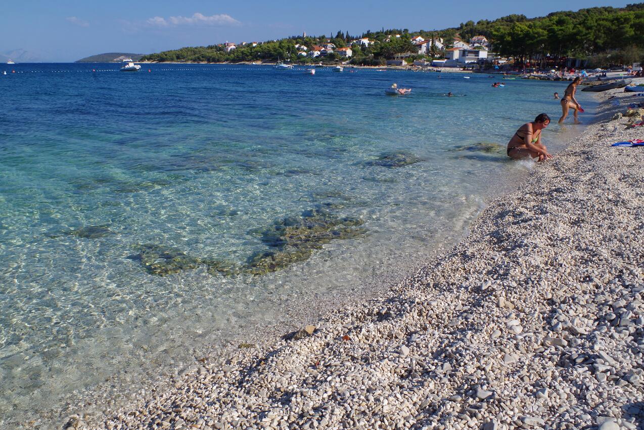 La spiaggia più vicina - Appartamenti accanto al mare Slatine, Bua - Čiovo