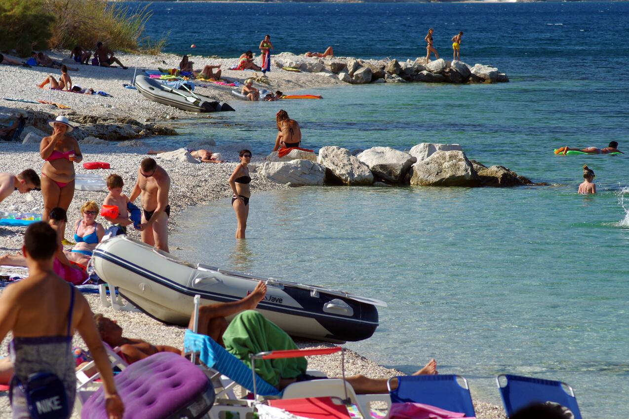 La spiaggia più vicina - Appartamenti accanto al mare Slatine, Bua - Čiovo