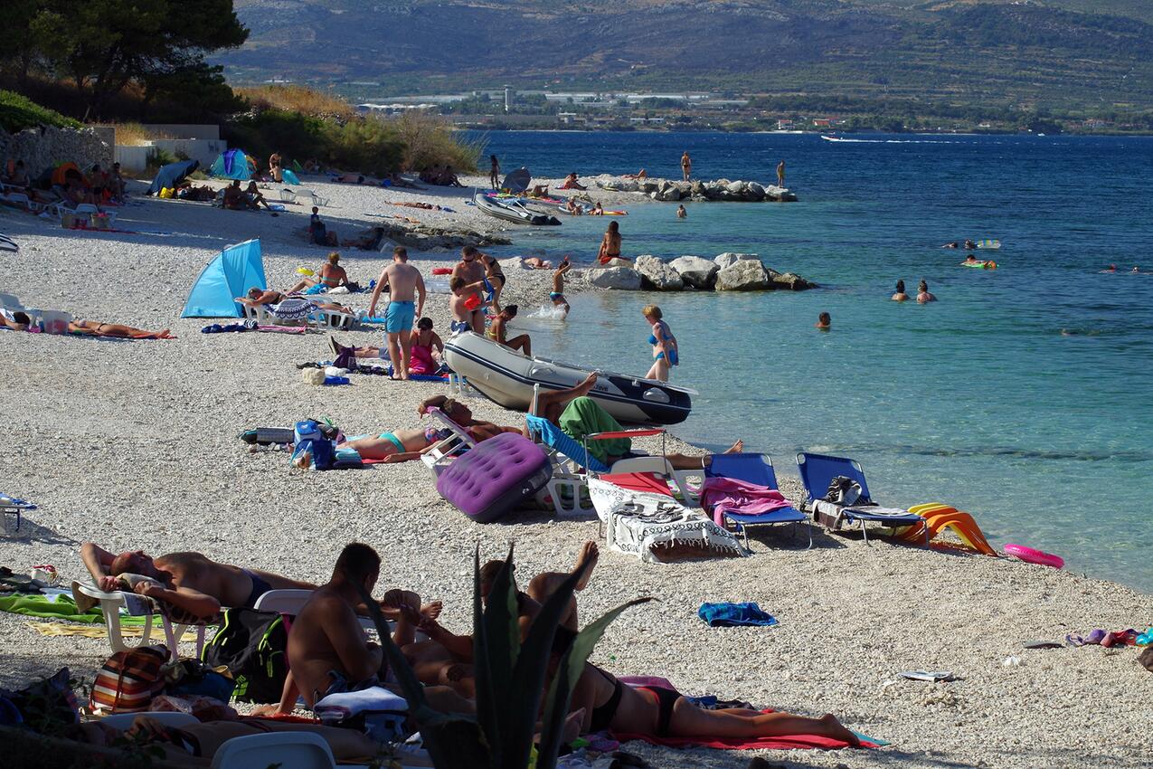 La spiaggia più vicina - Appartamenti accanto al mare Slatine, Bua - Čiovo