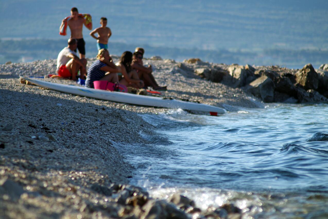 La spiaggia più vicina - Appartamenti accanto al mare Slatine, Bua - Čiovo