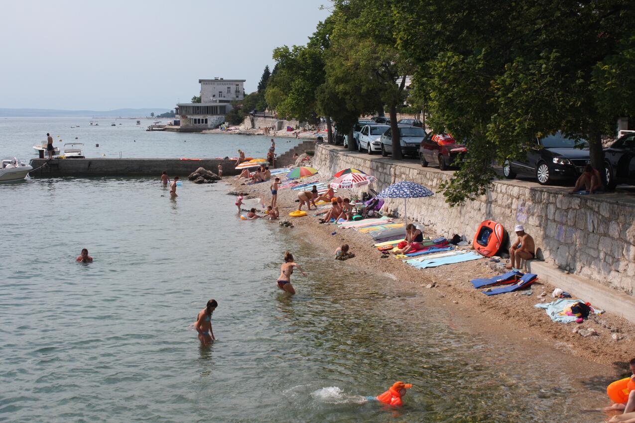 Najbliža plaža - Apartmani s parkingom Selce, Crikvenica
