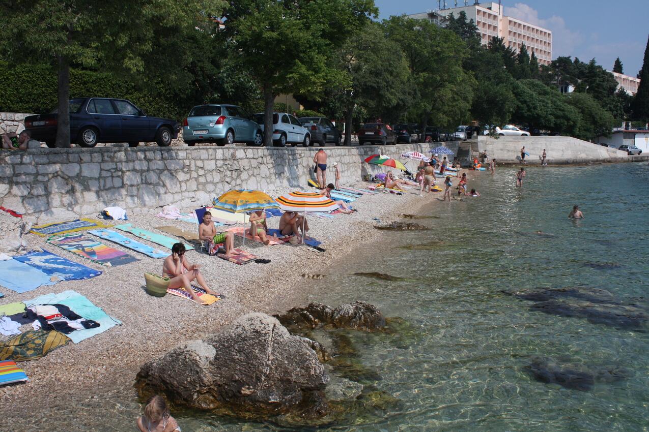 Najbliža plaža - Apartmani s parkingom Selce, Crikvenica