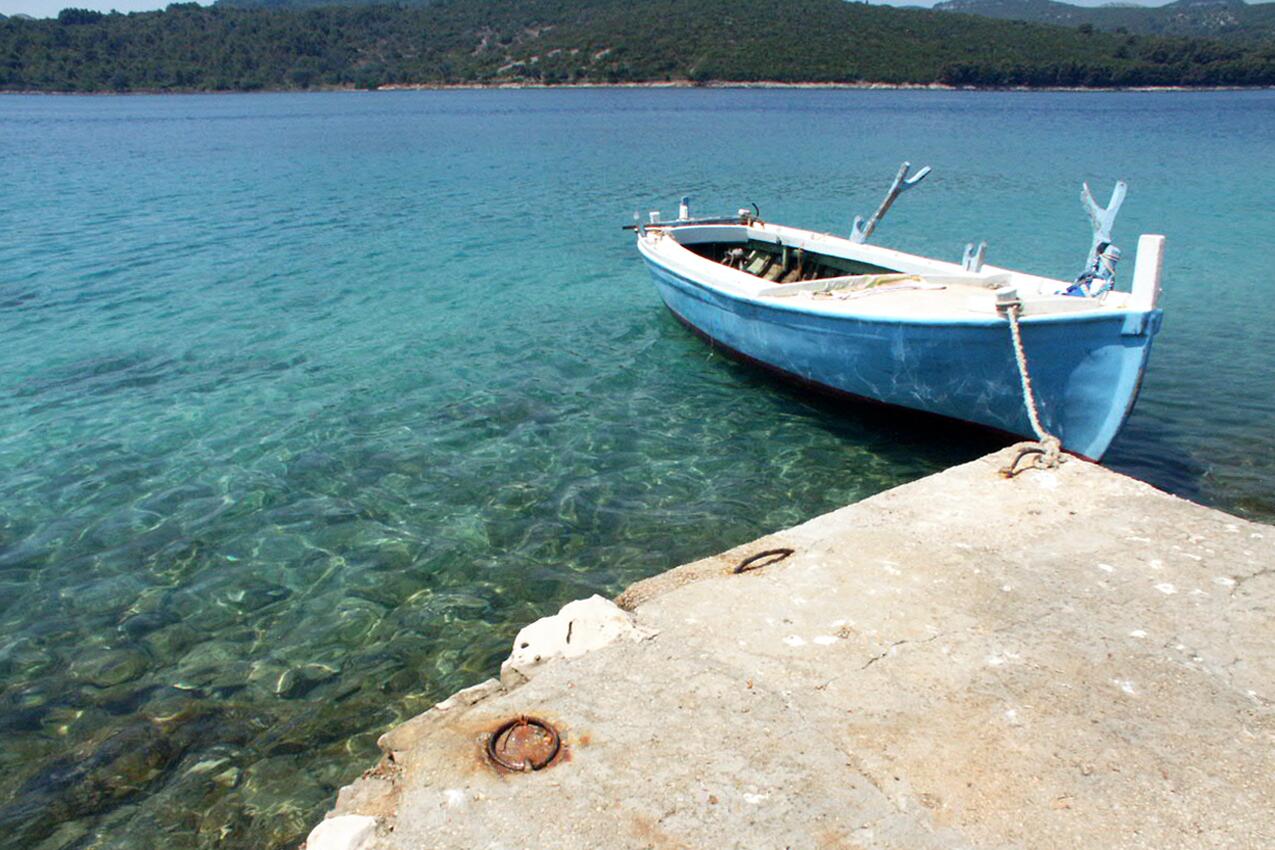 La spiaggia più vicina - Casa dei pescatori accanto al mare Krknata, Isola Lunga - Dugi otok