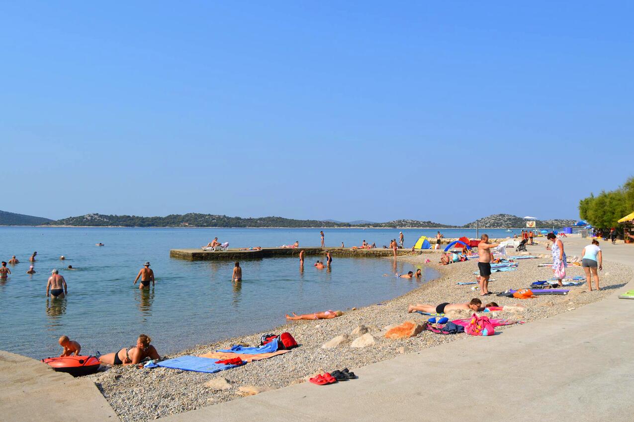 Nearest beach - Family friendly seaside apartments Vodice