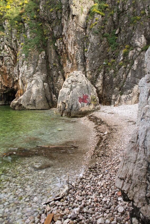 Nejbližší pláž - Apartmány u moře Vrbnik, Krk