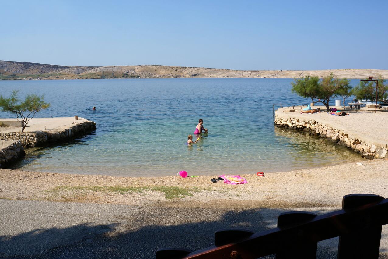 La spiaggia più vicina - Appartamenti accanto al mare Kustici, Pago - Pag