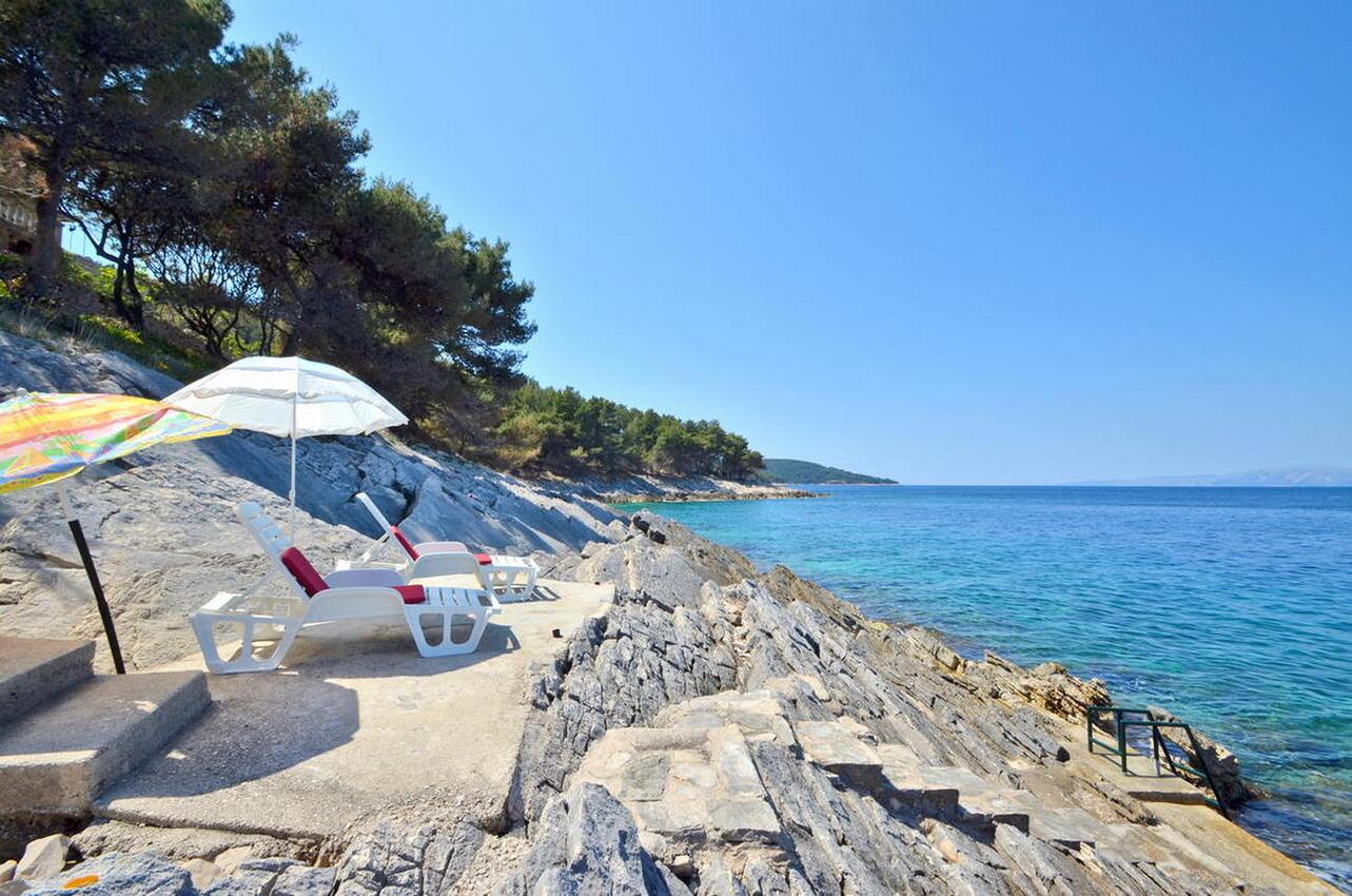 Nächster Strand - Ferienwohnung am Meer im Robinson Crusoe Stil Bucht Vela Borova, Korcula