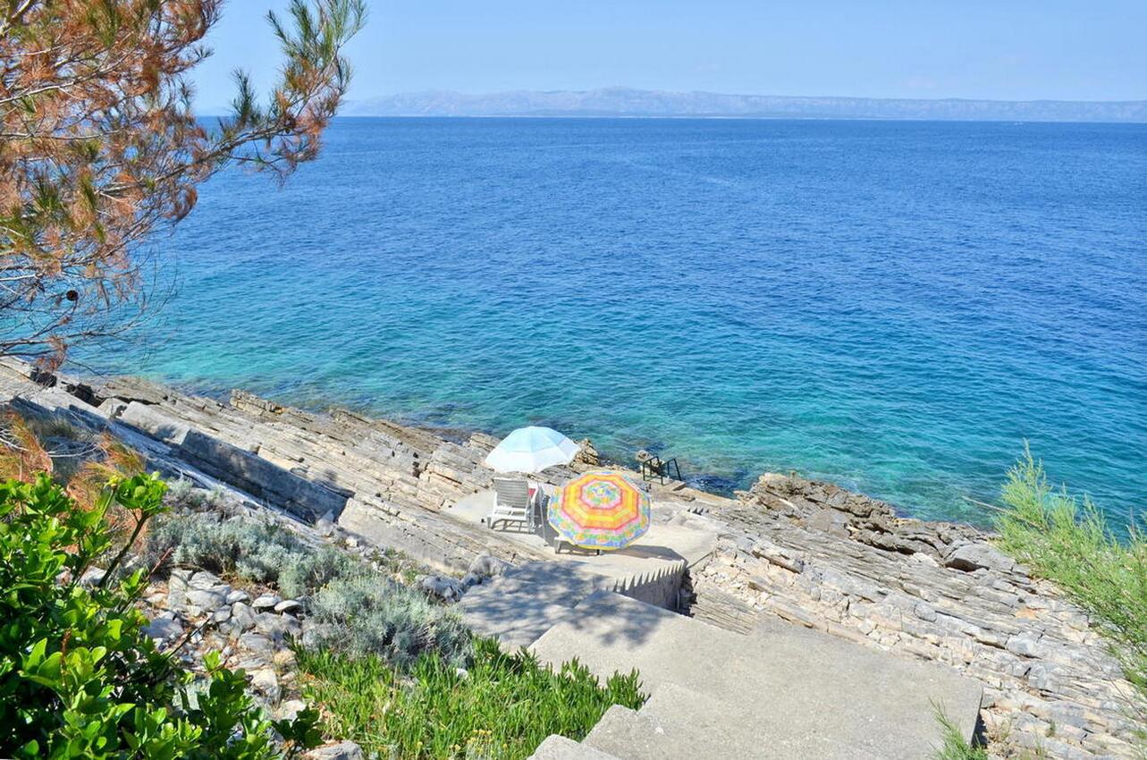 Nächster Strand - Ferienwohnung am Meer im Robinson Crusoe Stil Bucht Vela Borova, Korcula