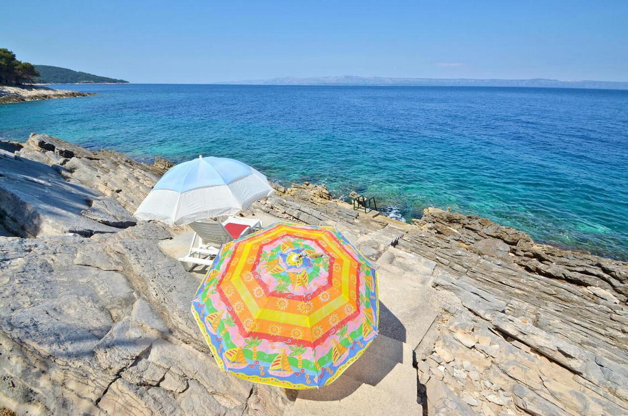 Nächster Strand - Ferienwohnung am Meer im Robinson Crusoe Stil Bucht Vela Borova, Korcula